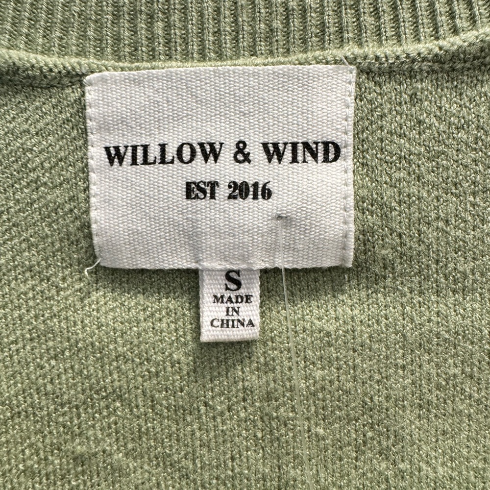 Willow & Wind Light Green Women's Cardigan - Picture 2 of 5